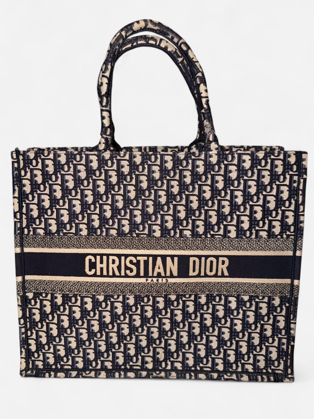 Christian Dior Book Tote in Navy